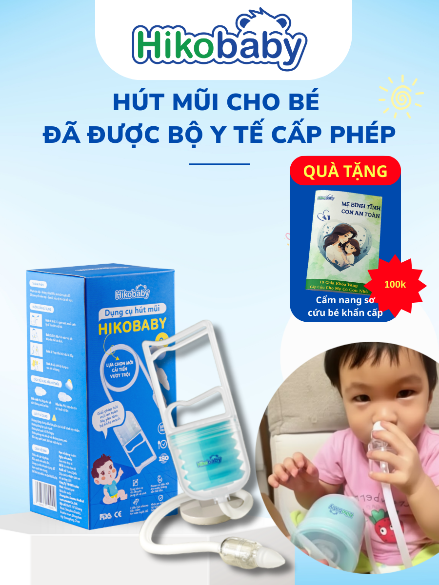 HikoBaby dụng cụ hút mũi cho bé